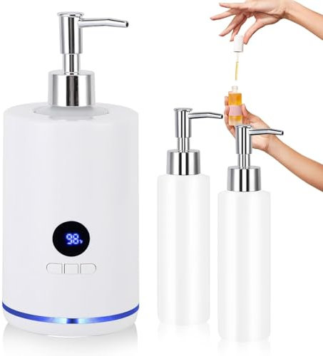 Chauffe Huile De Massage, 250 Ml électrique Chauffe Huile Pour Massage Avec 2 Bouteilles, Réchauffeur D'huile De Massage Température Réglable Chauffe Huile Pour Spa Salon Et Usage Domestique (Blanc)