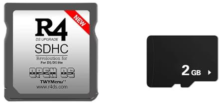 for R4 OpenDS Flash Card For R4 DS PRO/R4 GOLD RTS Card Adapter Burning Card Secure Digital Memory Card Game Flashcard for NDS/NDSL, Gaming Accessories (for R4+2G)