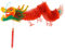 Alipis Décorations De Style Chinois Guirlande De Dragon en Papier Unique Décoration Suspendue du Nouvel an