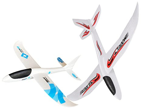 ibasenice 2st Rollen Für Flugzeuge Flugzeug-gastgeschenke Flugzeugspielzeug Drohne Ebene Atemwege Flugzeuggleiter Für Schaum Outdoor- Für Jet Schäumt Flugzeuge Epp