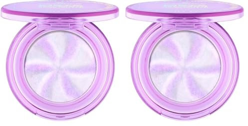 essence META GLOW HIGHLIGHTER, Violett, definierend, aufhellend, sofortiges Ergebnis, schimmernd, vegan, ölfrei, ohne Parfüm, ohne Alkohol, 2er Pack (3.2g)