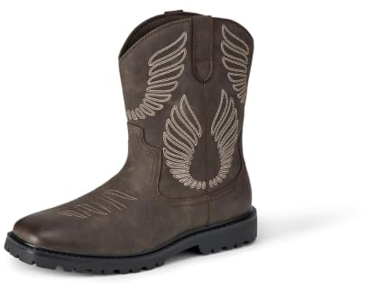 Amazon Essentials Uomo Stivali da Cowboy con Punta Quadrata | Stivali Casual