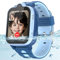 AstraMinds Kinder Smartwatch, 4G Smartwatch Kinder mit GPS und Telefon, Videoanruf, SOS, IP67 Wasserdicht, Wecker, Kinderuhr für Mädchen und Jungen im Alter von 3–12 Jahren (4GBlau)