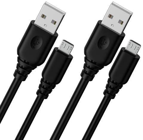 2Pack Kindle USB A to Micro USB Charging Cable,Amazon Fire Tablet Kindle Charger Cord Replacement for Kindle Paperwhite/Kindle Voyage/Fire/Oasis e-Reader,PS4/Xbox/Samsung S6 j7 Old Android Charger