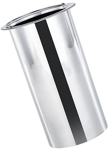 SUPVOX Secchio per Spiedini in Acciaio Inox, Argento, per Hot Pot | Supporto per Bacchette e Arrosticini, Uso Outdoor e Festa di Compleanno, Porta Batteria 18650