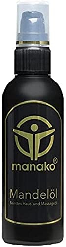 manako Mandelöl (Hautöl/Kosmetiköl/Massageöl), 100 ml Pumpfläschchen