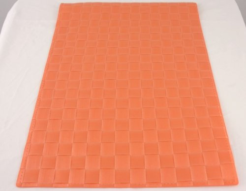 Zeller Platzset, Tischset, Tisch-Accessoire, geflochten, PE, orange, 1 Stück