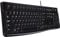 Logitech K120 Kabelgebundene Tastatur für Windows, USB-Anschluss, Leises Tippen, Robust, Spritzwassergeschützt, Einstellbare Tastaturaufsteller, Russisches Layout - Schwarz
