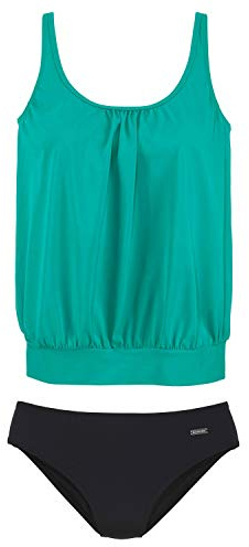 Lascana Damen Oversize-Tankini | Softcups, Mieder, Verstellbare Träger