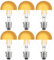 NCC-Licht 6 x LED Filament Leuchtmittel Birnenform 4W = 40W E27 Kopfspiegel Gold extra warmweiß 2200K