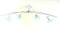 Dapo Leuchten Decken-Bogen-Leuchte-Lampe-Spot-Strahler mit Acrylglasring, L: 90 cm, Fassung G5.3 Deckenlampe (weiss)