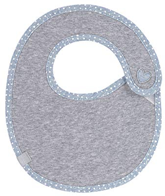 LÄSSIG Baby Lätzchen wasserabweisend Klettverschluss Baumwolle/Baby Bib Small, Lela
