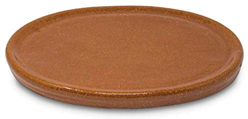 alecook Plato plano ovalado de Barro refractario. Medidas: 30x22 cm