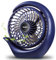 viniper Portable Rechargeable Fan, Small Desk Fan : 3 Speeds & about 8-24 Hours Longer Working, 180° Rotation, Portable Desktop Fan Small but Mighty (Blue, Light Black Blade)