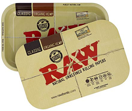 RAW Bundle – klassisches Rolltablett mit klassischer magnetischer Abdeckung | Größe – klein | tolle Aufbewahrung für Zuhause oder unterwegs