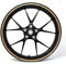 Felgenrandaufkleber Felgenrand Stripes Breite 7mm Matt Glanz Carbon mit Montagetool 16 17 18 19 Zoll Zubehör für Auto Motorrad Felgen Aufkleber (Matt Kupfer)