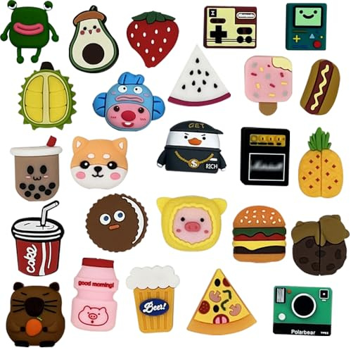 jkacfku 21pcs Cable Protector USB Charger Protector, Suitable for iPhone iPad Cable, Fruit bite Charging Protector and Cable Holder, Charging Cable Protector, Mobile Phone Accessory Cable Partner