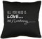TShirt-People All You Need is Love and Norderney Kissen mit Füllung 40x40cm
