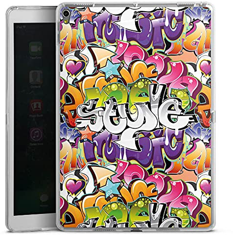 DeinDesign Coque en Silicone Compatible avec Apple iPad Pro 10.5 Coque Coque pour Tablette Graffiti Graphique Hiphop