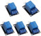 VooGenzek 5 Piezas 5V 1-Canal Modulo Relay Disparador de Alto Nivel para PIC AVR DSP ARM Compatible con Arduino