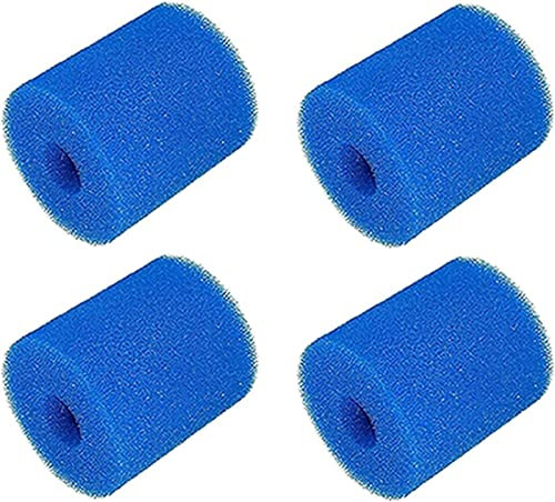 RANRAO Lot de 4 filtres de piscine en mousse compatibles avec In-tex de type I, lavables et réutilisables
