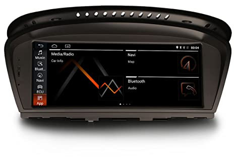 Erisin 8.8 8-Cœurs Autoradio Android 13 GPS Stéréo pour BMW Série 3 E90 E91 E92 E93 Série 5 E60 E61 Série 6 E63 E64 CCC Soutien IPS iDrive Bluetooth 5.0 Dab+ CarPlay Android Auto DSP WiFi 4GO+64GO