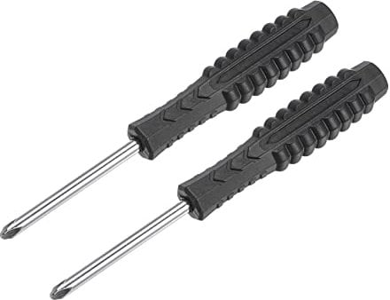 sourcing map Mini Phillips Screwdriver, 4.0mm Cross Head with Non-Slip Handle for Small Appliances, 2 Pcs