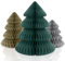 Modernes Weihnachts-Partyzubehör (Mini-Weihnachtsbaum-Waben-Dekorationen – 3 Stück)