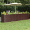 Yolola Hochbeet Metall Großes Hochbeet aus Metall Hochbeete für Garten, Schneckenschutz Hochbeet Wetterfestes Hochbeet für Garten Pflanzen Gartenkräuter Outdoor 332 x 40 x 68 cm Braun