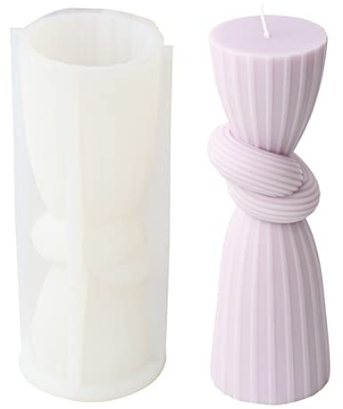 JS MOLD Kerzenform Silikon, Geometrische abstrakte Silikon Kerzengießform, Kerzen-Gießen Formen, Kerzenform Zum Gießen,DIY Silikonform,für Handwerk Ornamente Duftkerze Handgemachte Seife (L)