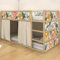 WANDKIND Aufkleber für IKEA KURA Kinderbett Hochbett Klebefolie Möbelfolie Sticker Kinderzimmer Blumen (Möbel nicht inklusive) IKB507 (2 Sticker set)