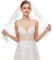 Asudaro 90 Cm–120 Cm Spitzen Schleier, Braut Schleier Koreanischer Stil Einlagig Vintage Hochzeit Schleier Kopftuch Blumen Tüll Kapellen Schleier Schlichter Und Eleganter Langer Braut Schleier Weiß