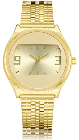 CIVO Damen Uhren Edelstahl Analog Quarz Armbanduhr Gold Elegant Design Geschenke für Damen Frauen