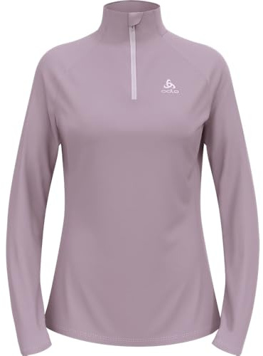 Odlo Laufshirt Damen Langarm Essential Ceramiwarm I Sport Shirt I Sport Oberteil I Midlayer I Fitness Shirt