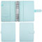 A5 Binder Notizbuch, PU Leder A5 Ringbuch Abdeckung 6 Löcher Binder Notizbuch(Innenpapier nicht enthalten) für A5 Füllpapier (blau)