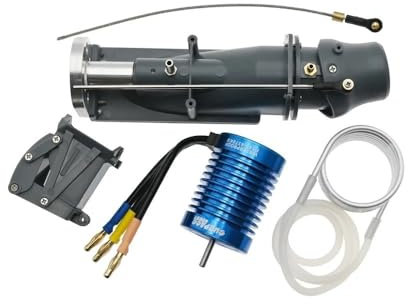 DAIHAOEE 26 mm Wasserstrahl-Triebwerk, Power-Sprühpumpe, Wasserstrahlpumpe, Wasserkühlung for Jacket 3650 bürstenlosen Motor, RC-Jetboot, Upgrade-Teile(with Brushless Motor)