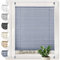 Sonello Plissee Crush Klemmfix ohne Bohren 30cm x 100cm Dunkelblau Faltrollo Plisseerollo Jalousie für Tür & Fenster Blickdicht Sichtschutz Sonnenschutz Fertifplissee Rollo