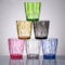 MINGZE Verres à Eau, Acrylique Incassables Empilables En Plastique Coloré Verres à Boire Petits, Pour Pique-nique Camping Plage Fête Restaurant Enfants Jus De L'eau (Lot de 6, 300ML)
