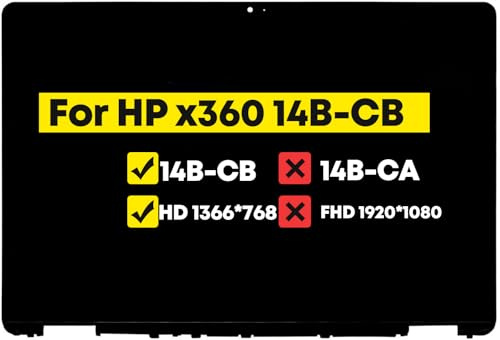 Pantalla táctil LCD de 14 pulgadas para HP Chromebook x360 14b-cb 14b-cb0033dx FHD 1920 x 1080