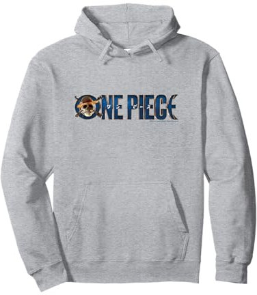 One Piece Live Action Chapeau de paille avec logo Pirates Anime Kanji Sweat à Capuche