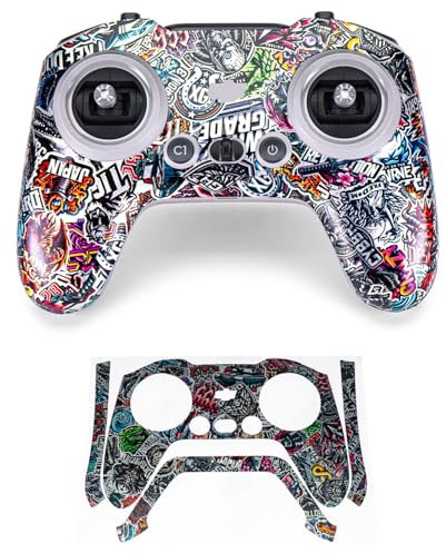 WRAPGRADE Kompatibel mit DJI FPV RC/FPV Remote Controller 3 (Metail Sticker Bomb)