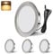 YindaLux LED Einbaustrahler 12V 3000K Warmweiß IP44 LED Spot Dimmbar 3W Einbauspots 55-58mm lochmass Einbauleuchten für Wohnwagen Küche Kleiderschrank Aluminium Nickel 4er Set