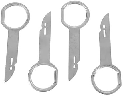 CD Radio Stereo Headunit Removal Release Extraction 4pcs Key Set, Double Single Din 6000 6006 Cdc for Ford Mondeo, Transit, Focus, Fiesta