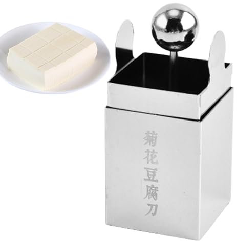 Shredder Quarkpresse, Bohnenquarkpresse, Bohnen-Quarkpresse, Bohnen-Quark-Werkzeug für Küche | Metall Jelly Shredder Square zum Schneiden von Gras,