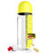 Pill Organiser,Pill Box with Water Bottle 600ml, 2 in 1 Portable 7 Day 1 Time a Day Travel Medication Cases Containers(Yellow)