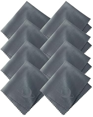 Xcdhemde® 8 Chiffon de Nettoyage Microfibre pour Verres -15x17.5cm | Lavable, Extra Doux & Ultra Absorbant, Pour Nettoyage Lunettes, Écrans Téléphone Et Ordinateur, Objectifs Photo