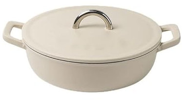 ETZRYSYB Stock Pot Cast Iron Enamel Seafood Stew Pot Household Cast Iron Kitchenware Cooking Pot Induction Cooker Soup Pot