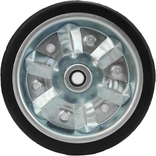 Ersatzrad 228x50mm für Anhänger Stützrad | 300 kg Traglast | Ø 20mm Achsdurchmesser,Vollgummi Ersatzrad Metall