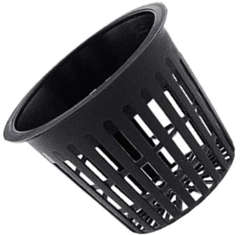 Zymoplas Tazze idroponiche Vaso a rete Contenitore per fiori fuori suolo Cesto scanalato Piantine Piante che crescono in plastica Tazza a rete Fattoria Patio