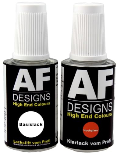 Alex Flittner Designs Lackstift-Set für VW LD7R Pepper Grey Metallic + | Lackstift Set geeignet für Farbcode: LD7R und Farbname: Pepper Grey Metallic